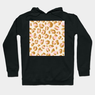 Pink and Rose Gold Leopard Print Hoodie